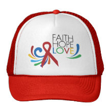 Faith, Hope, Love - Gay Lesbian Awareness Hats