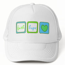 Faith Hope Love Heart 1 Corinthians 13:13 Trucker Hat