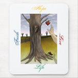 Faith, Hope, Love, Life Mousepad