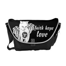 Faith Hope Love Messenger Bags