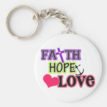 Faith Hope Love (symbols) Key Chain