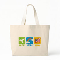 Faith Hope Obama T Shirts Canvas Bags