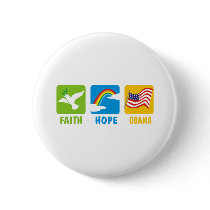 Faith Hope Obama T Shirts Pin