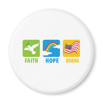 Faith Hope Obama T Shirts Fridge Magnet