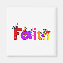 Faith Kids Refrigerator Magnet