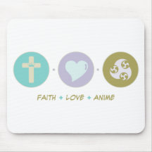 Faith Love Anime Mouse Pad