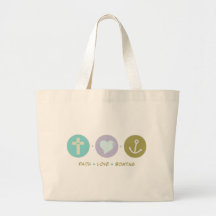 Faith Love Boating Tote Bags