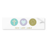Faith Love Cable Bumper Stickers