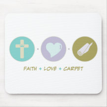 Faith Love Carpet Mouse Pad