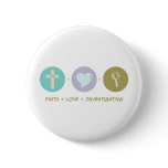Faith Love Investigating Pinback Button