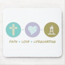 Faith Love Lifeguarding Mouse Mats