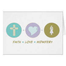 Faith Love Midwifery Greeting Cards