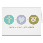Faith Love Records Greeting Card