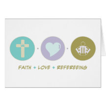 Faith Love Refereeing Cards