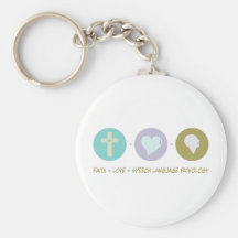 Faith Love Speech Language Pathology Keychains