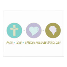Faith Love Speech Language Pathology Post Cards