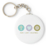 Faith Love Volleyball Key Chain