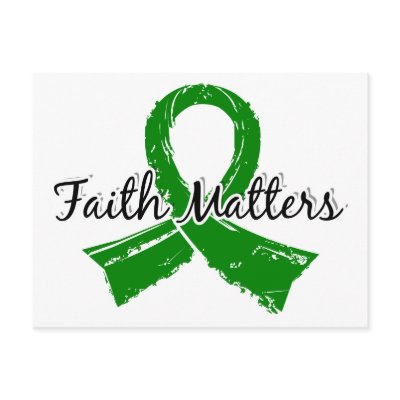 Faith Matters 5 Bile Duct Cancer Post Card by awarenessgifts