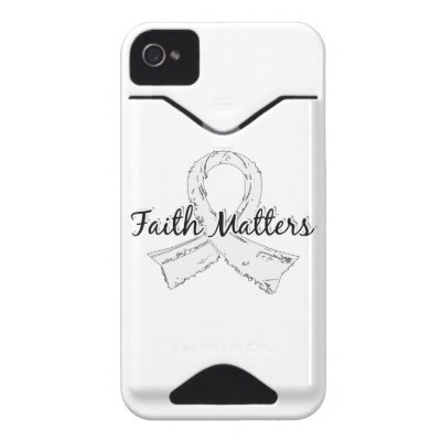 Faith Matters 5 Bone Cancer Id Iphone 4 Covers by awarenessgifts