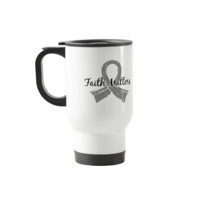 Faith Matters 5 Brain Cancer Mug by awarenessgifts