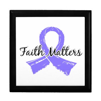 Faith Matters 5 Esophageal Cancer Jewelry Box by awarenessgifts