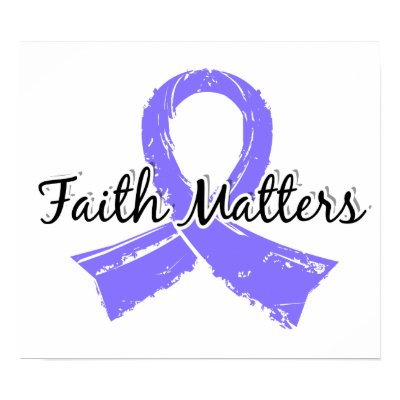 Faith Matters 5 Esophageal Cancer Poster by awarenessgifts