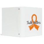 Faith Matters 5 Kidney Cancer Vinyl Binder