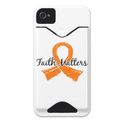 Faith Matters 5 Kidney Cancer Id Iphone 4 Case by awarenessgifts