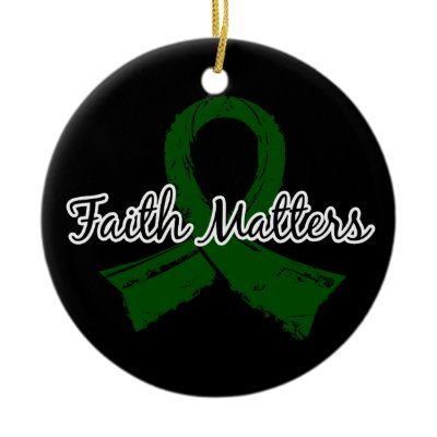 Faith Matters 5 Liver Disease Christmas Ornament by awarenessgifts