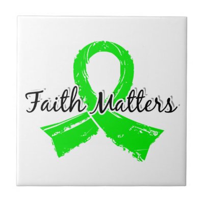 Faith Matters 5 Lyme Disease Ceramic Tiles by awarenessgifts