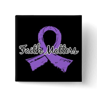Faith Matters 5 Lymphoma (Hodgkin's) Pinback Buttons by awarenessgifts