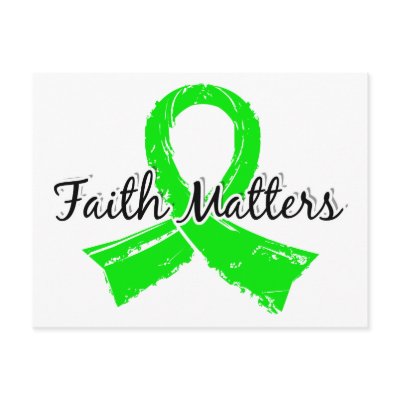 Faith Matters 5 Lymphoma Post Card by awarenessgifts