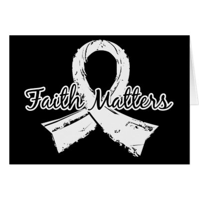 Faith Matters 5 Mesothelioma Cards by awarenessgifts