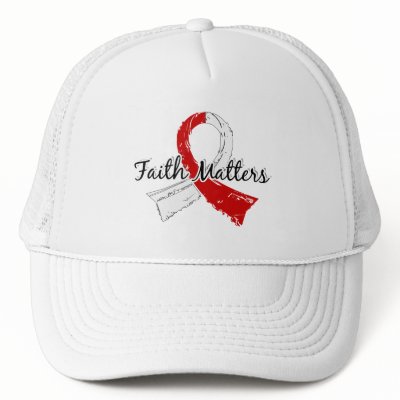 Faith Matters 5 Oral Cancer Mesh Hat by awarenessgifts