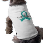 Faith Matters 5 Ovarian Cancer Pet Tshirt