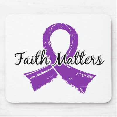 Faith Matters 5 Pancreatic Cancer Mouse Pads by awarenessgifts