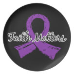 Faith Matters 5 Pancreatic Cancer Party Plate