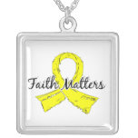 Faith Matters 5 Testicular Cancer Personalized Necklace