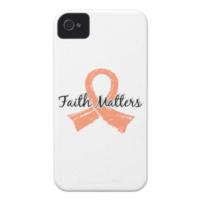 Faith Matters 5 Uterine Cancer Iphone 4 Case-mate Cases by awarenessgifts