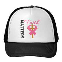 Faith Matters Breast Cancer Trucker Hats