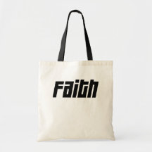 FAITH Noir Tote Bag