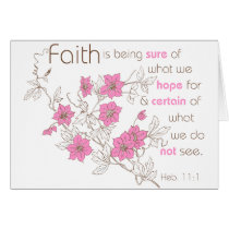 Faith (pink & brown) cards