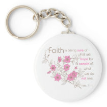 Faith (pink & brown) keychains