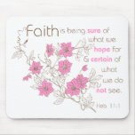Faith (pink & brown) mouse pads
