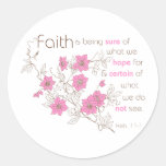 Faith (pink & brown) sticker