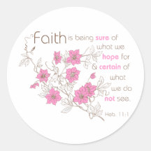 Faith (pink & brown) sticker