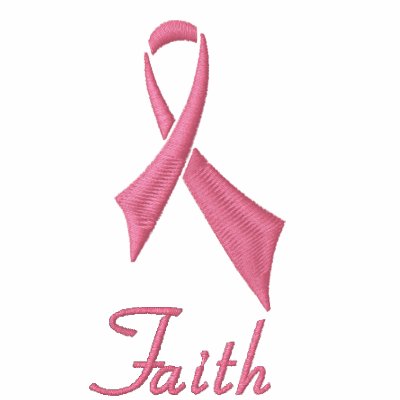 Faith Pink Ribbon Polo Shirt (Fitted) Faith Pink Ribbon Polo Shirt (Fitted)