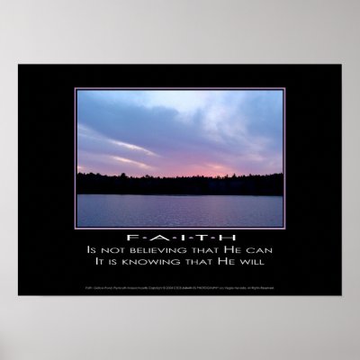 Faith Posters by ceceliabarnes