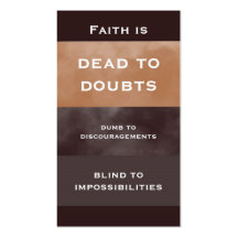 Faith Quote Simple Business Card