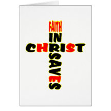 Faith Saves Cross Cards